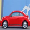 Red Volkswagen Bug Car Diamond Painting