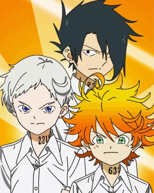 The Promised Neverland Manga Anime Characters Diamond Painting