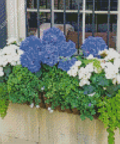 Window Flowring Plants Diamond Painting