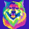 Wolf Pop Art Smiling Diamond Painting