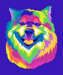 Wolf Pop Art Smiling Diamond Painting