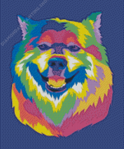 Wolf Pop Art Smiling Diamond Painting