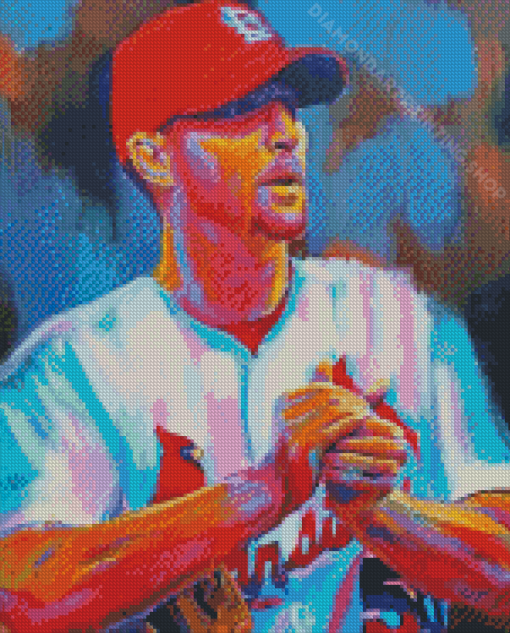 Adam Wainwright Colorful Art Diamond Painting