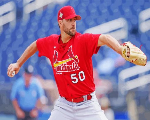 Adam Wainwright Player Diamond Painting