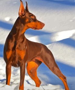 Aesthetic Doberman Pinscher Diamond Painting