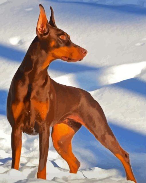 Aesthetic Doberman Pinscher Diamond Painting