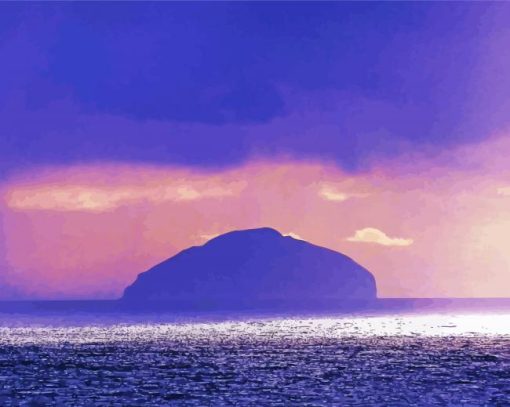 Ailsa Craig Island In Scotland Diamond Painting