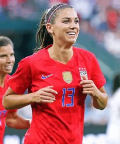 Alex Morgan Woman Soccer Player Diamond Painting