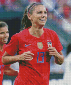 Alex Morgan Woman Soccer Player Diamond Painting