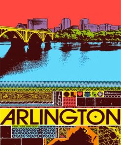 Arlington City Poster Diamond Painting