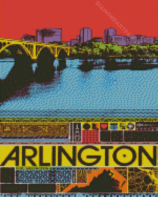 Arlington City Poster Diamond Painting