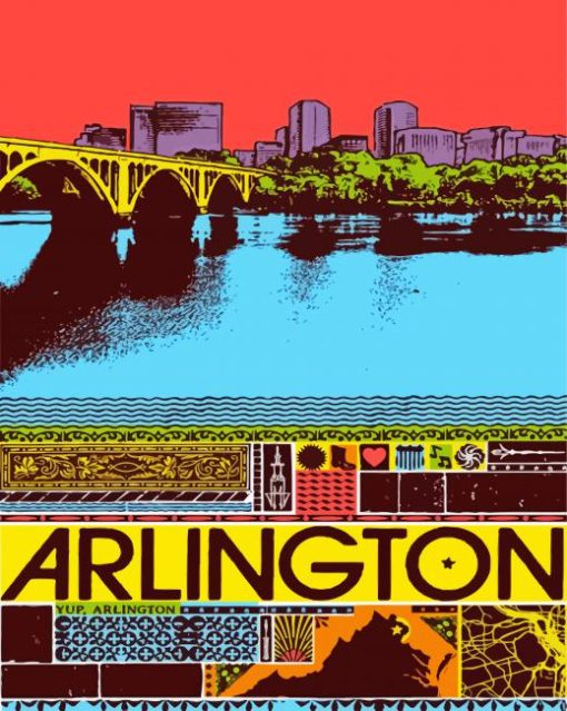 Arlington City Poster Diamond Painting