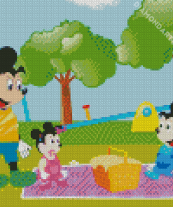 Baby Mickey Mouse Playing Diamond Painting