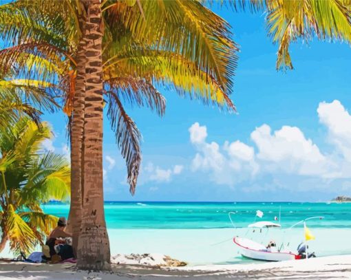 Beautiful Beach In Quintana Roo Diamond Painting