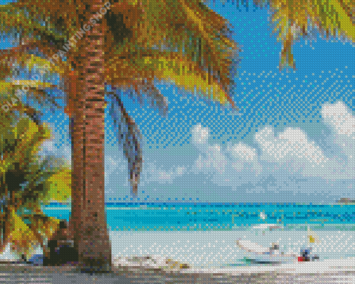 Beautiful Beach In Quintana Roo Diamond Painting