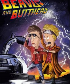 Beavis And Butthead Back To The Future Diamond Painting