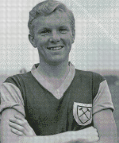 Black And White Bobby Moore Diamond Painting