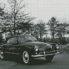 Black And White Karmann Ghia Diamond Painting