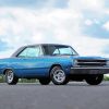 Blue Classic Dodge Dart Diamond Painting