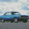 Blue Classic Dodge Dart Diamond Painting