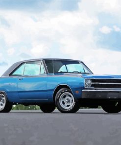 Blue Classic Dodge Dart Diamond Painting