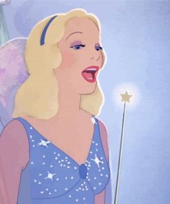 Blue Fairy Cartoon Diamond Painting