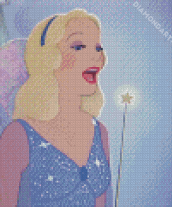 Blue Fairy Cartoon Diamond Painting