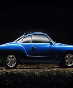 Blue Karmann Ghia Diamond Painting