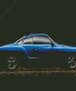 Blue Karmann Ghia Diamond Painting