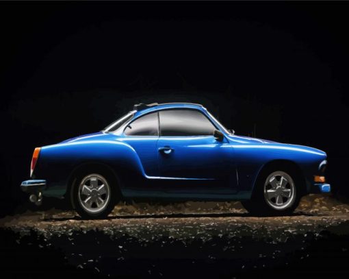 Blue Karmann Ghia Diamond Painting