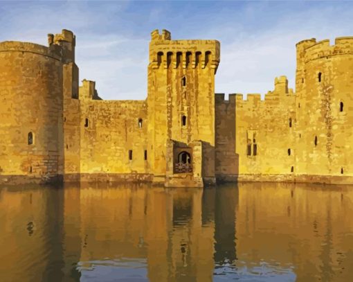 Bodiam Spine Defense Castle Diamond Painting