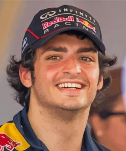 Carlos Sainz Jr Smiling Diamond Painting