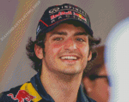 Carlos Sainz Jr Smiling Diamond Painting