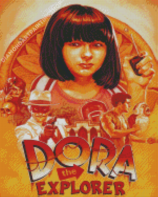 Dora The Explorer Animation Poster Diamond Painting