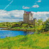 Dunguaire Castle Landscape Diamond Painting