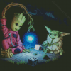 Groot And Baby Yoda Diamond Painting