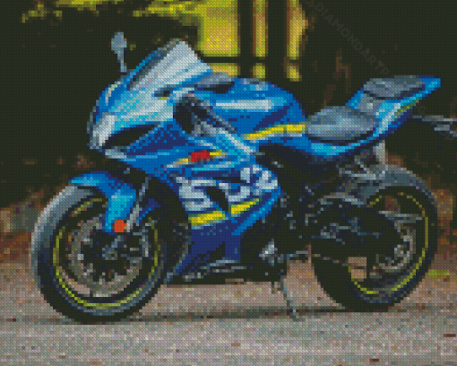 Blue Suzuki Gsxr Diamond Painting