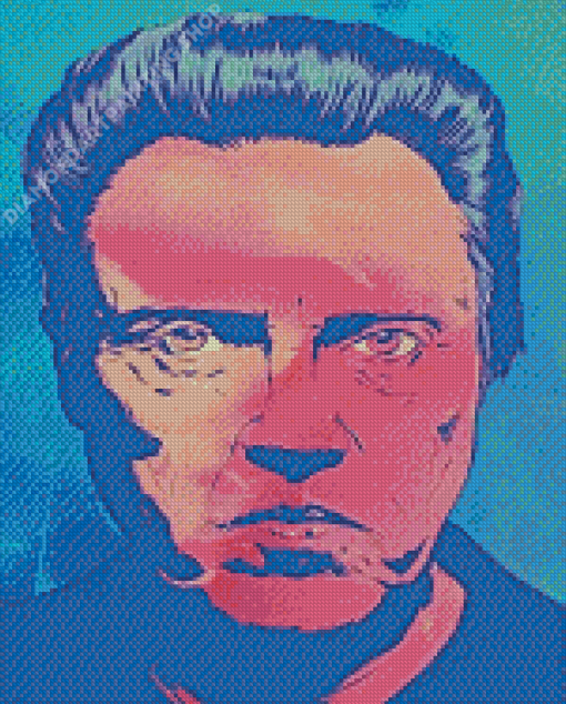 Illustration Christopher Walken Actor Diamond Painting