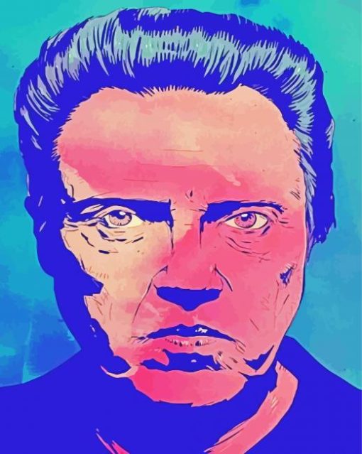 Illustration Christopher Walken Actor Diamond Painting