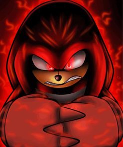 Knuckles The Echidna Red Hedgehog Diamond Painting