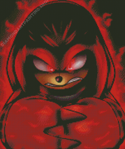 Knuckles The Echidna Red Hedgehog Diamond Painting