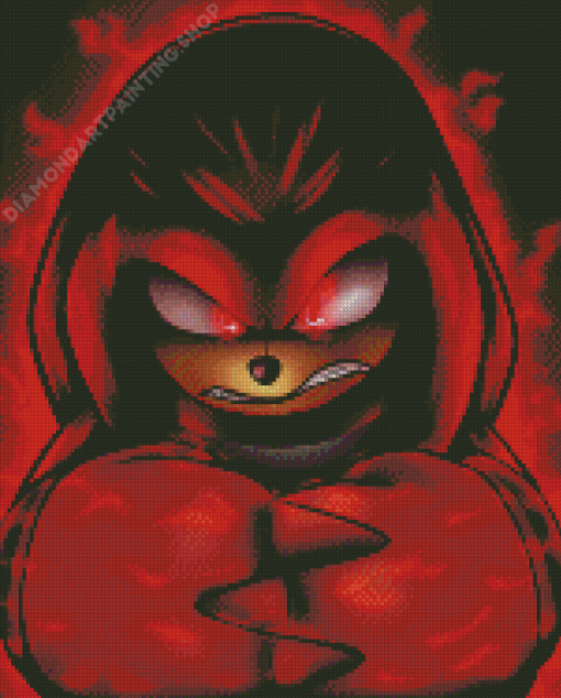 Knuckles The Echidna Red Hedgehog Diamond Painting