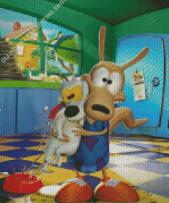 Rockos Modern Life Animated Movie Diamond Painting