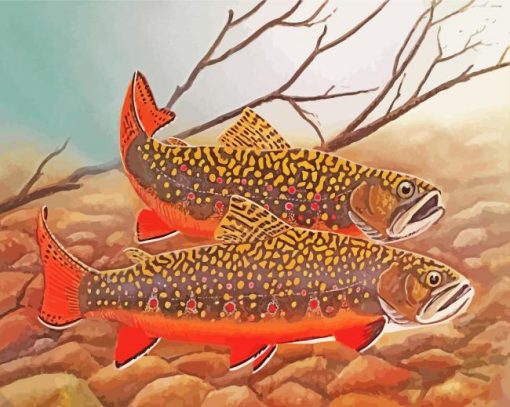 The Brook Trout Fish Diamond Painting