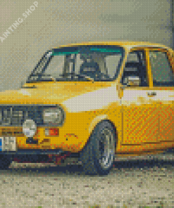 Yellow Classic Renault Diamond Painting