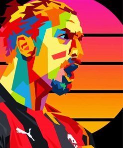 Zlatan Ibrahimovic Pop Art Diamond Painting