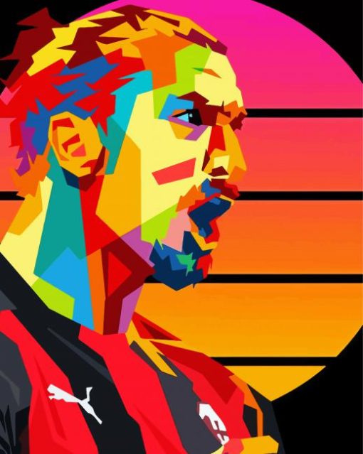 Zlatan Ibrahimovic Pop Art Diamond Painting