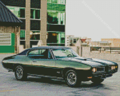 Aesthetic 1968 GTO Car Diamond Painting