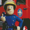 Aesthetic Fireman Sam Diamond Painting