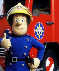 Aesthetic Fireman Sam Diamond Painting